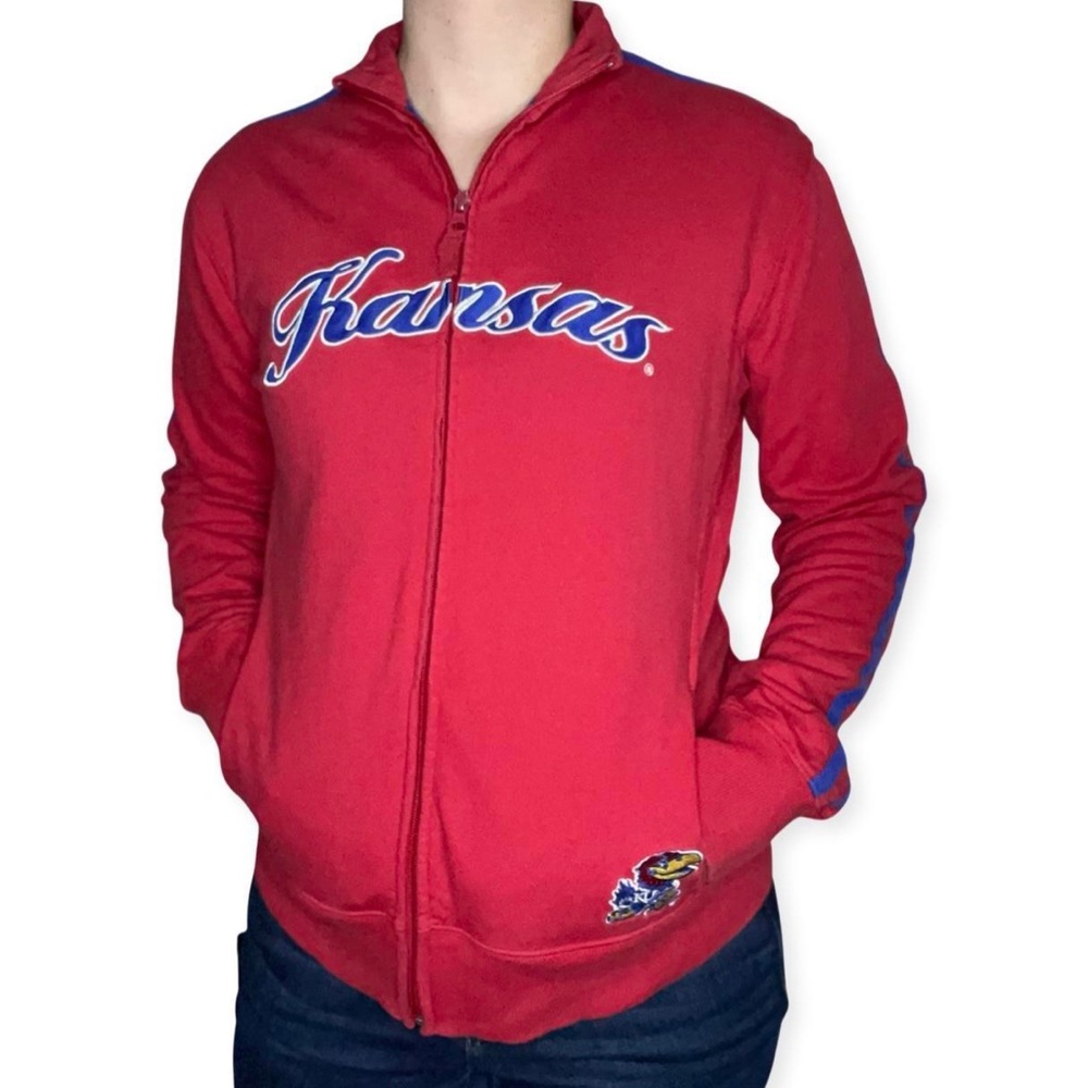 University of Kansas/KU Jayhawks Football Ladies Zip up Jacket (no hood)